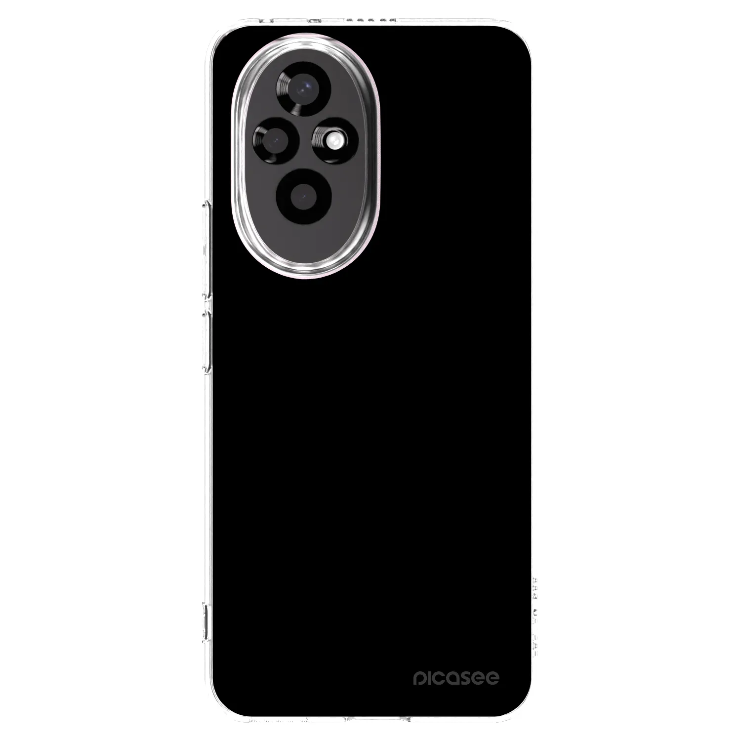 Picasee silikonový průhledný obal pro Honor 200 Pro 5G - Black Bliss