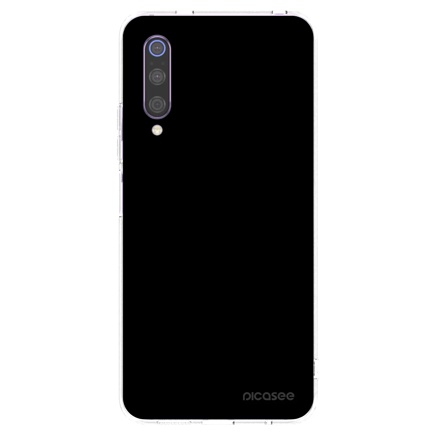 Picasee silikonový průhledný obal pro Xiaomi Mi 9 - Black Bliss