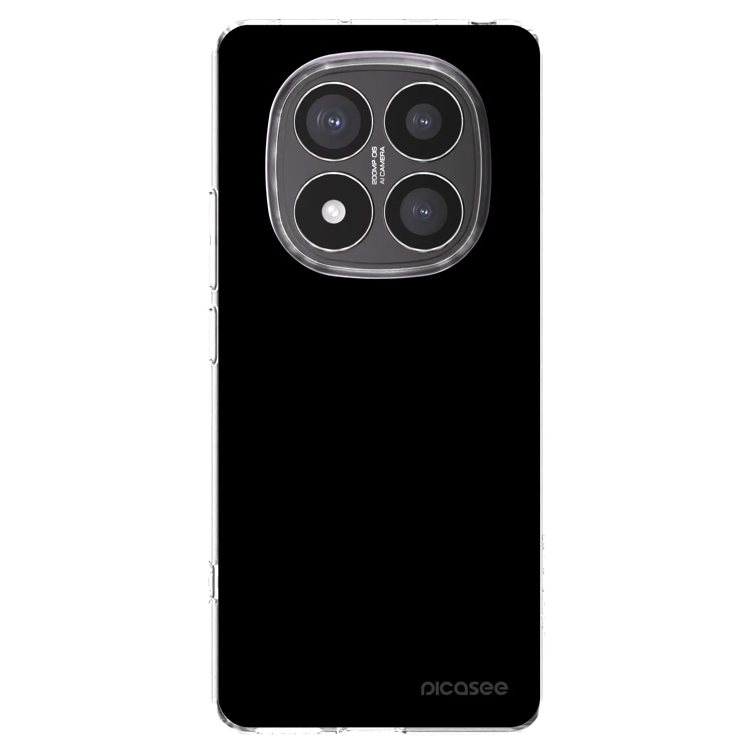 Picasee silikonový průhledný obal pro Xiaomi Redmi Note 14 Pro+ 5G - Black Bliss
