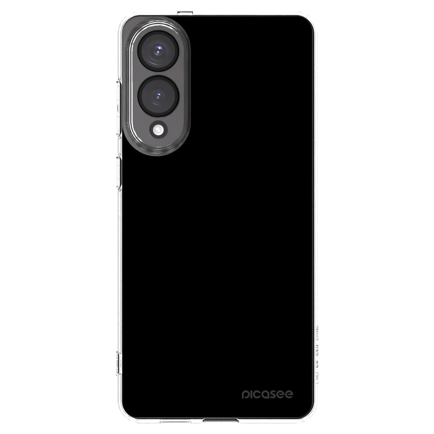 Picasee silikonový průhledný obal pro Samsung Galaxy S25 Edge 5G - Black Bliss