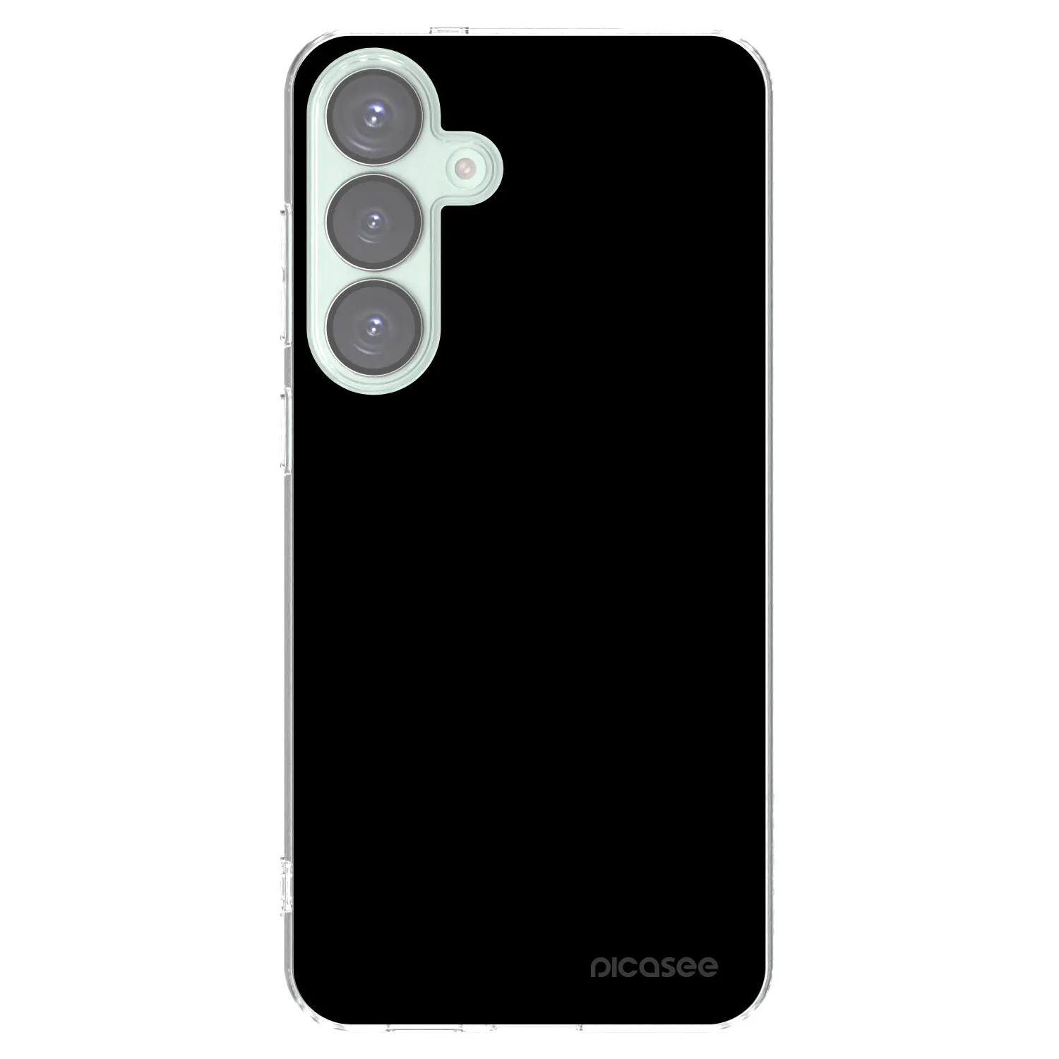 Picasee silikonový průhledný obal pro Samsung Galaxy S25+ 5G - Black Bliss