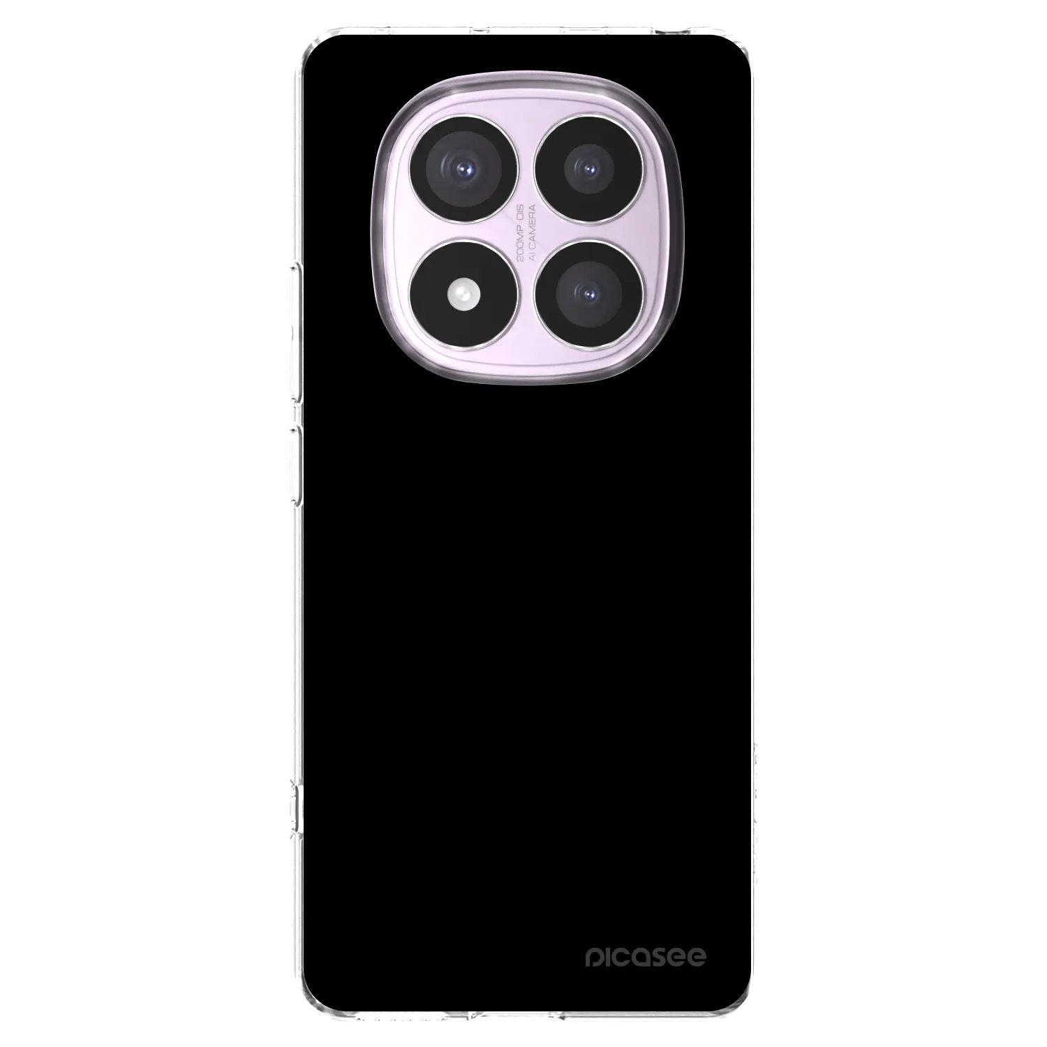 Picasee silikonový průhledný obal pro Xiaomi Redmi Note 14 Pro 4G - Black Bliss