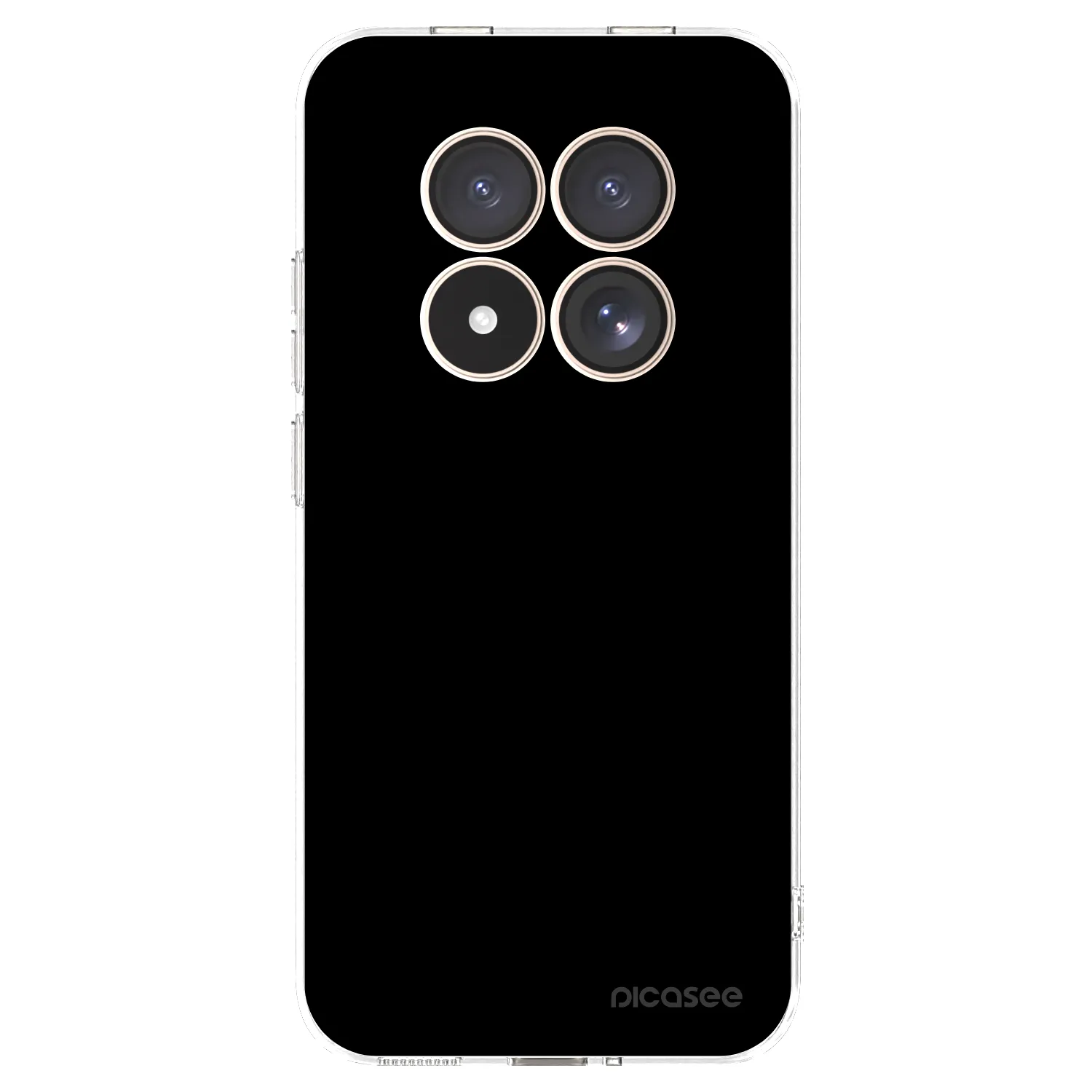 Picasee silikonový průhledný obal pro Xiaomi Redmi Note 15 Pro 4G - Black Bliss