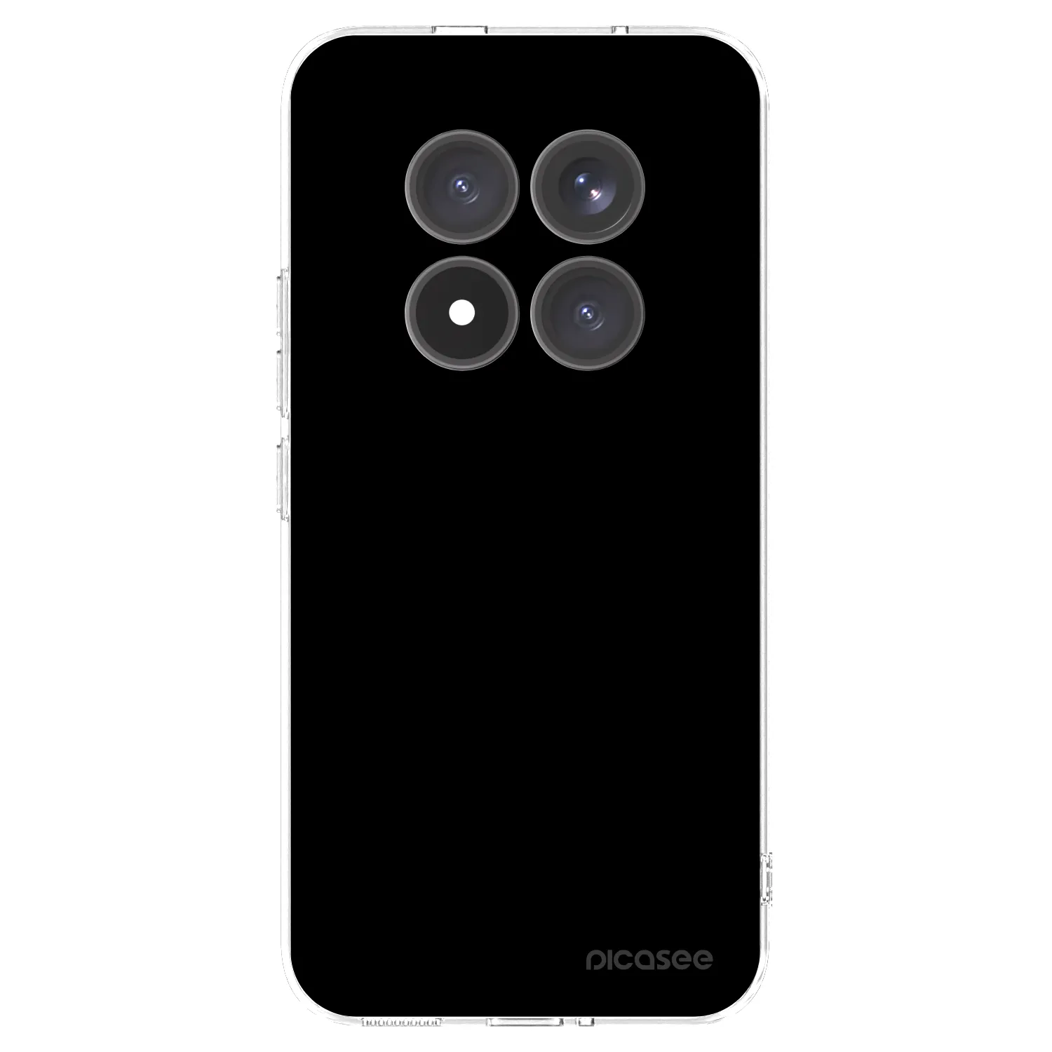 Picasee silikonový průhledný obal pro Xiaomi Redmi Note 15 Pro+ - Black Bliss
