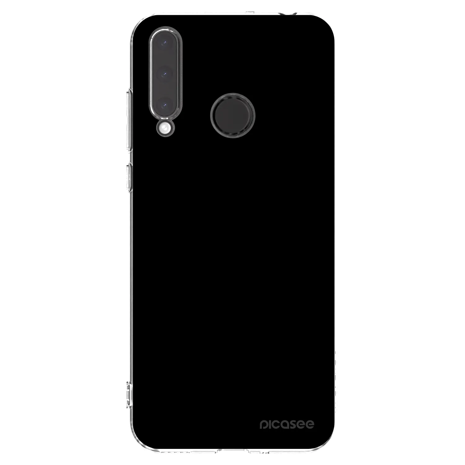 Picasee silikonový průhledný obal pro Honor 20 Lite - Black Bliss