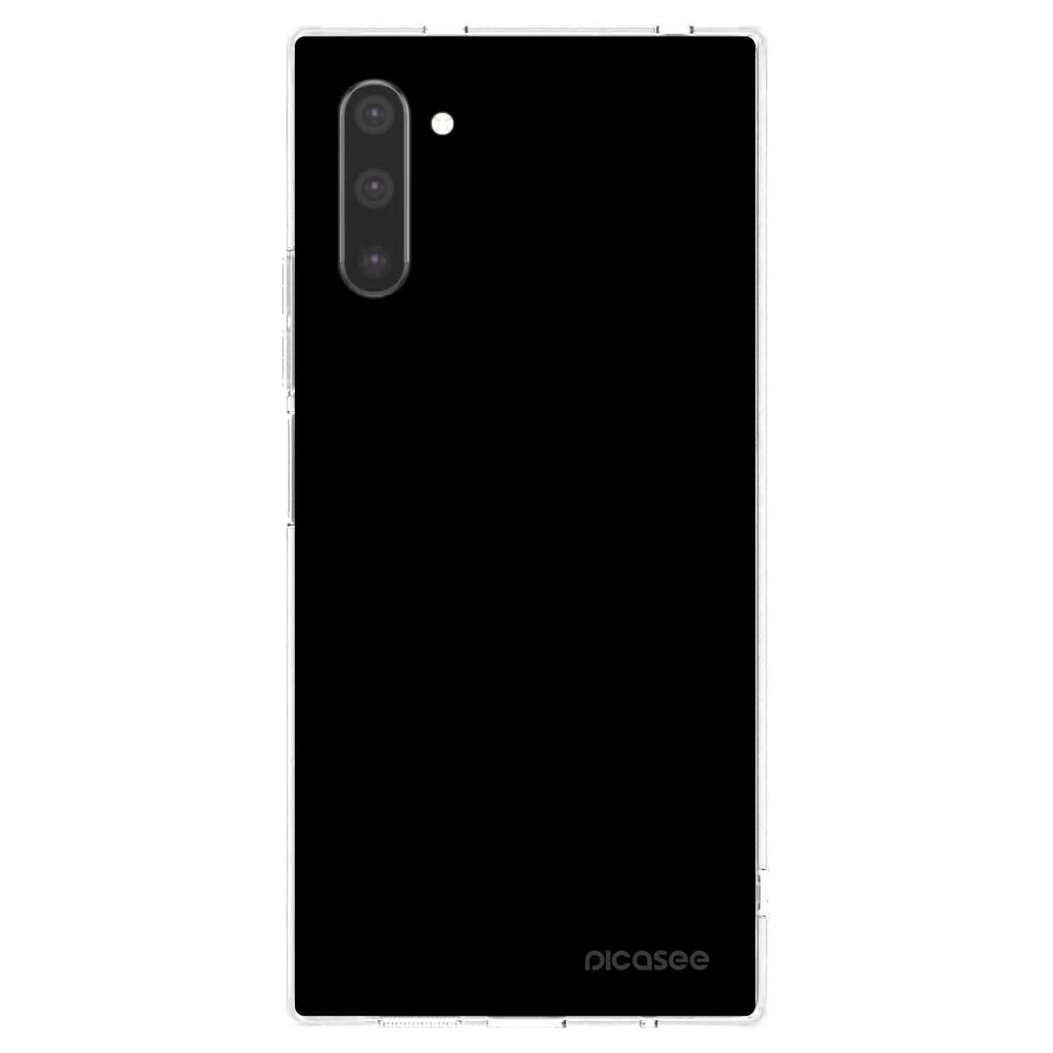Picasee silikonový průhledný obal pro Samsung Galaxy Note 10 N970F - Black Bliss