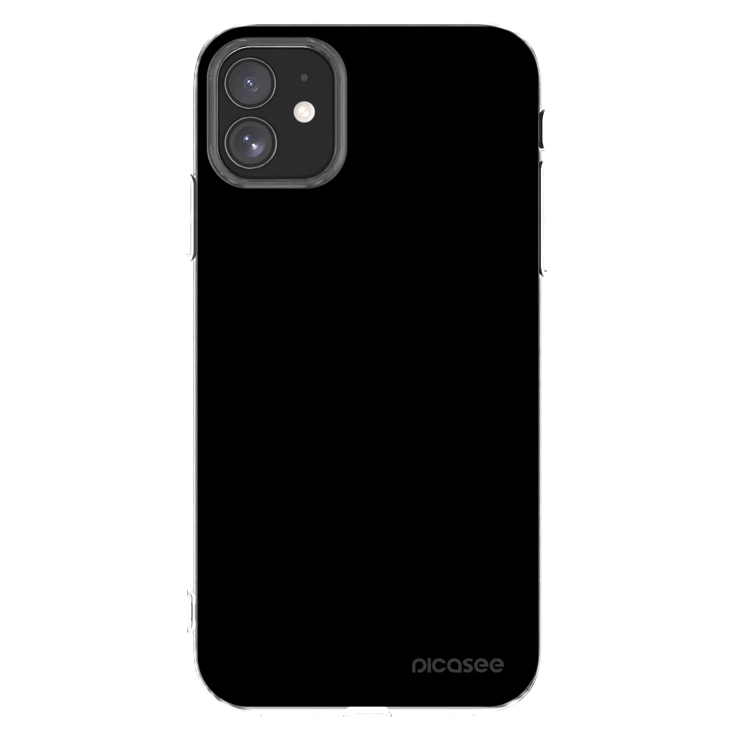 Picasee silikonový průhledný obal pro Apple iPhone 11 - Black Bliss