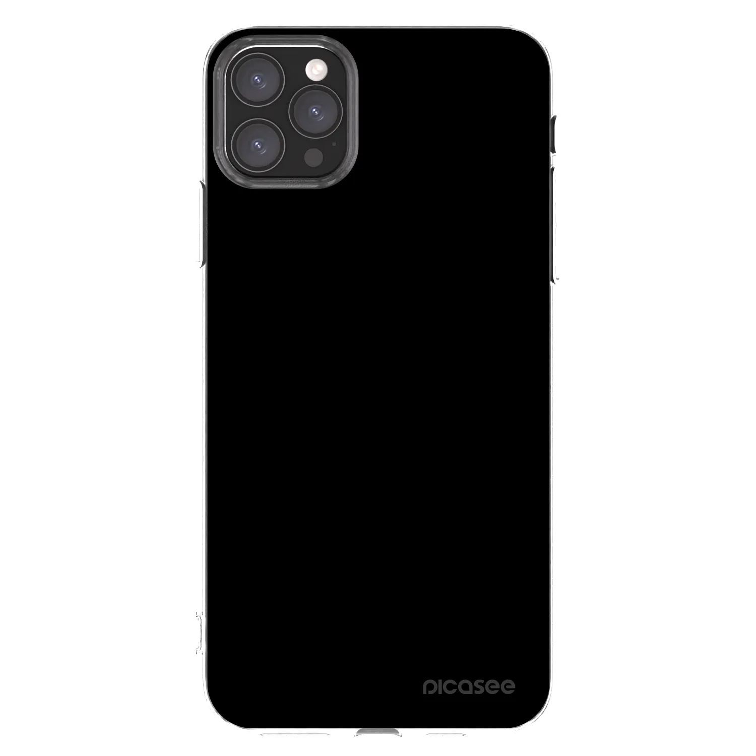 Picasee silikonový průhledný obal pro Apple iPhone 11 Pro Max - Black Bliss