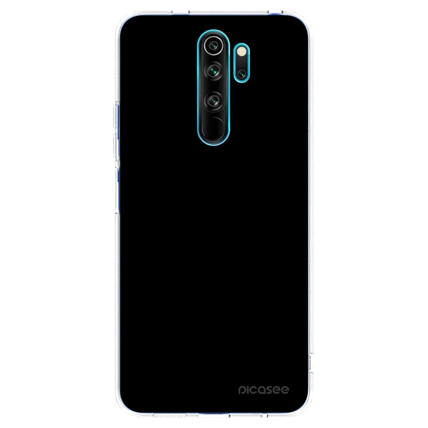 Picasee silikonový průhledný obal pro Xiaomi Redmi Note 8 Pro - Black Bliss