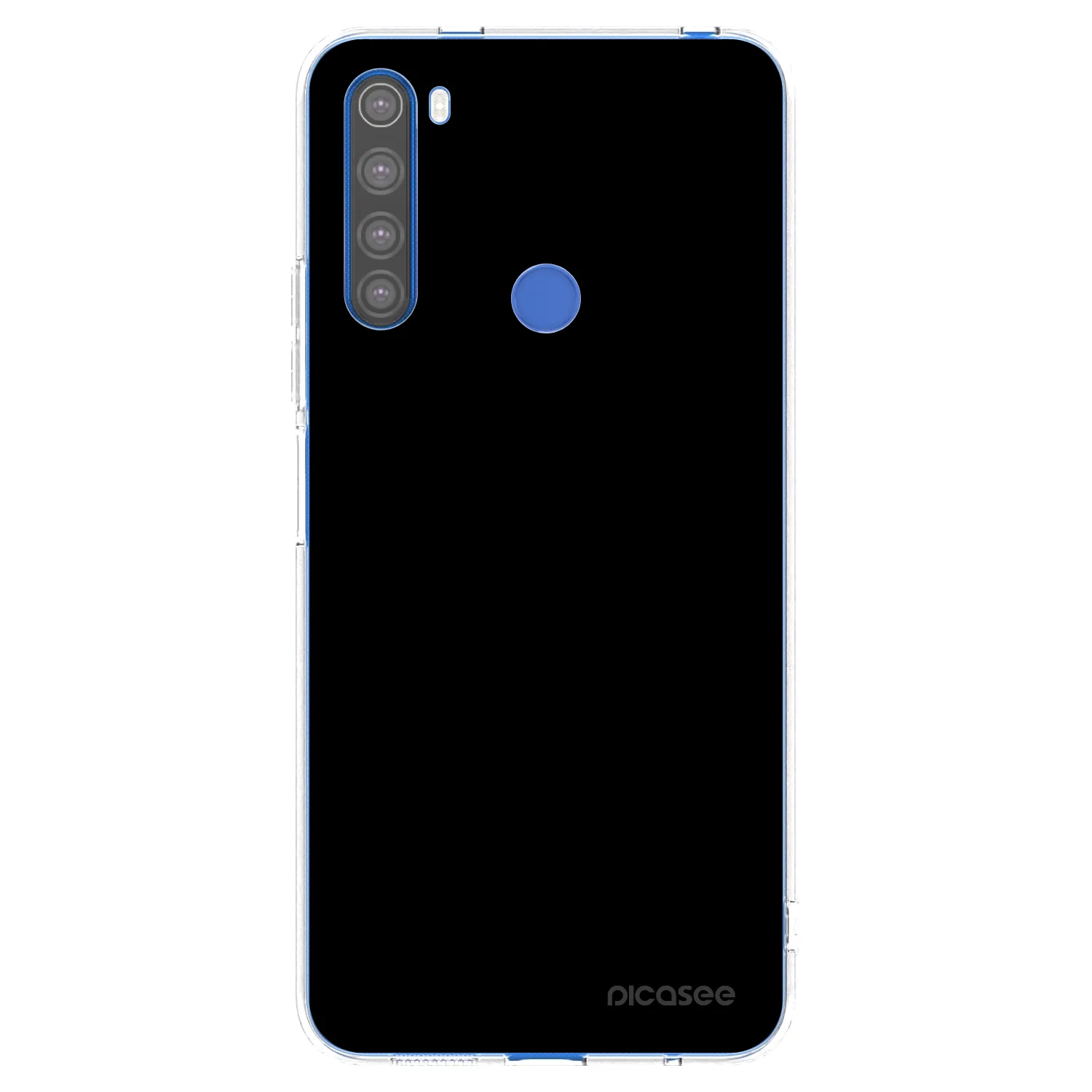 Picasee silikonový průhledný obal pro Xiaomi Redmi Note 8T - Black Bliss