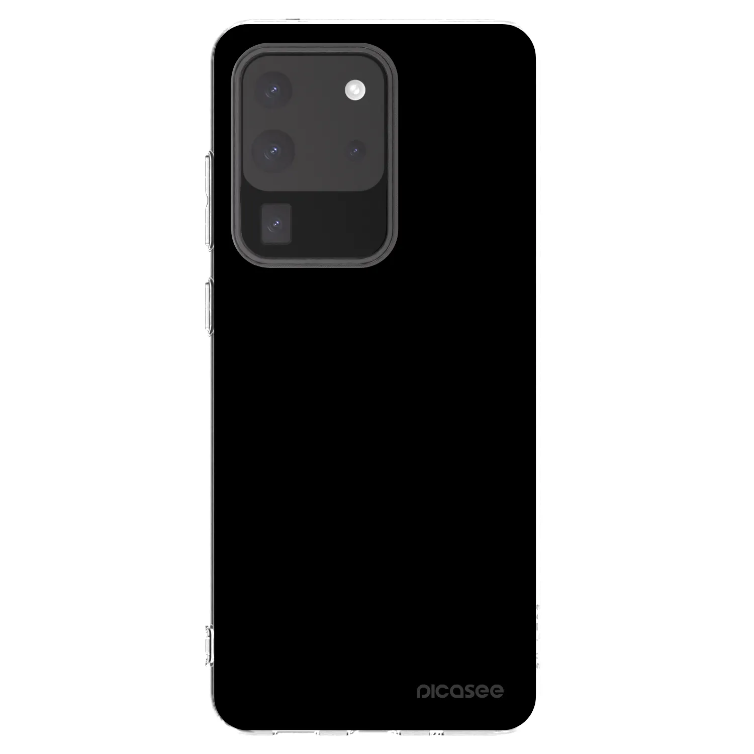 Picasee silikonový průhledný obal pro Samsung Galaxy S20 Ultra 5G G988F - Black Bliss