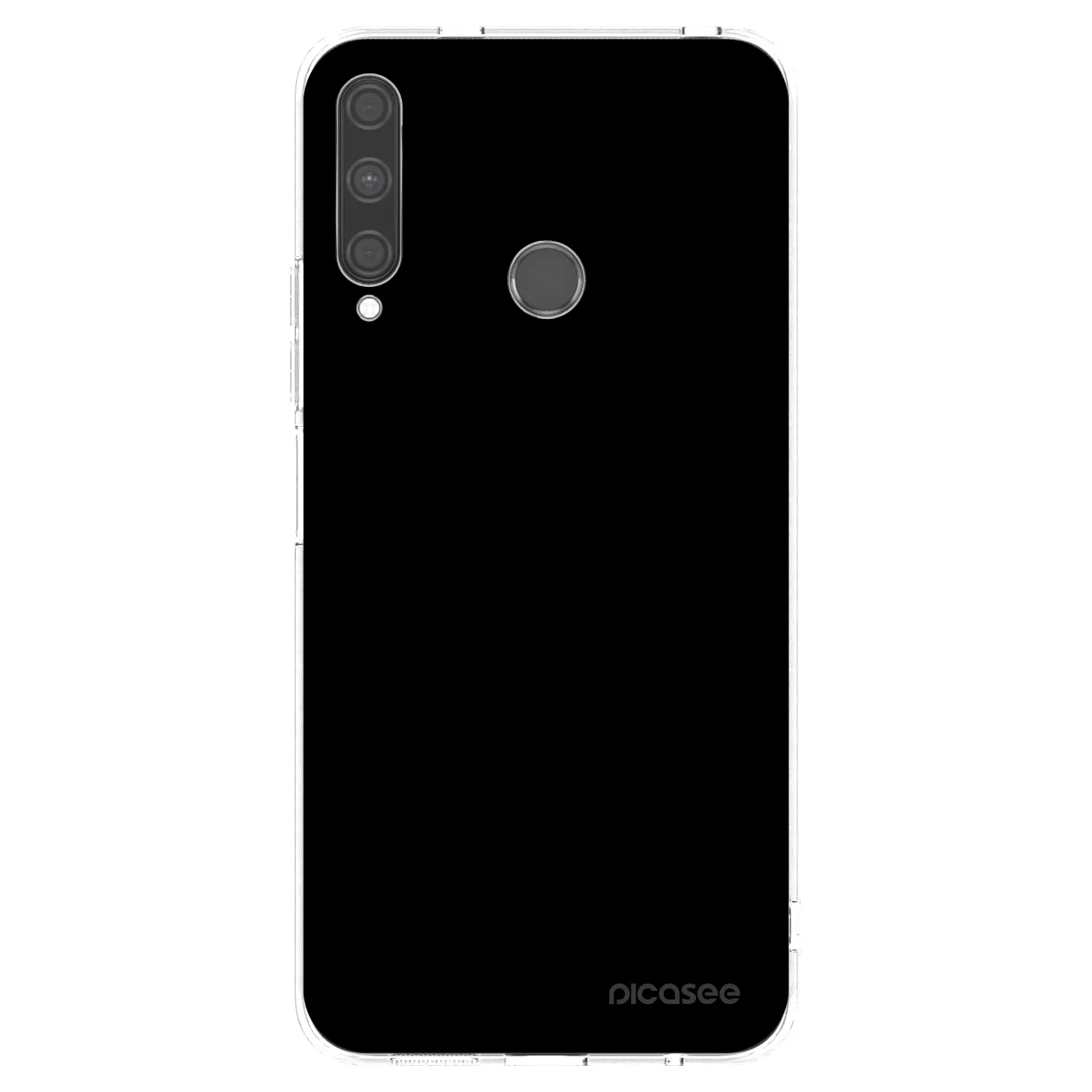 Picasee silikonový průhledný obal pro Huawei P40 Lite E - Black Bliss