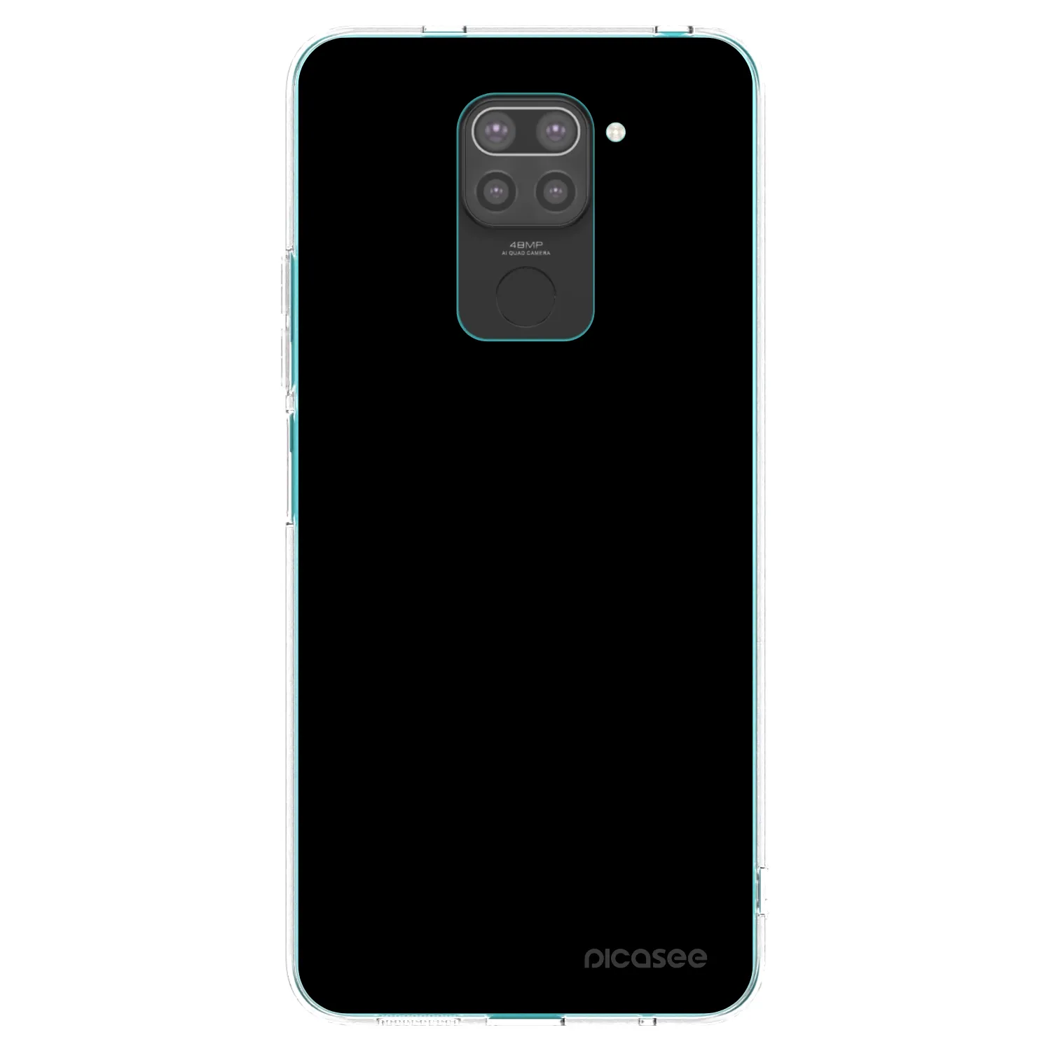 Picasee silikonový černý obal pro Xiaomi Redmi Note 9 - Black Bliss