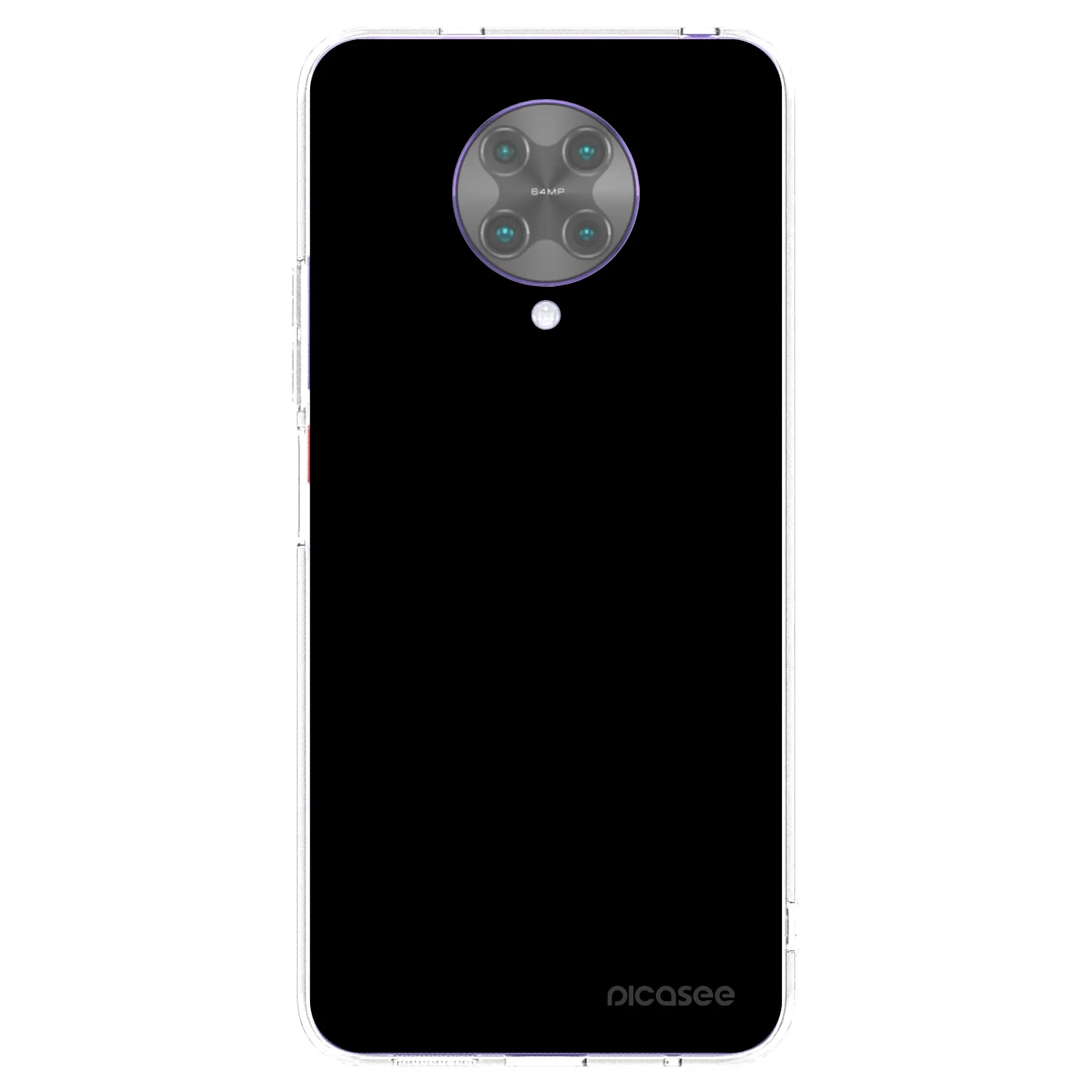 Picasee silikonový průhledný obal pro Xiaomi Poco F2 Pro - Black Bliss