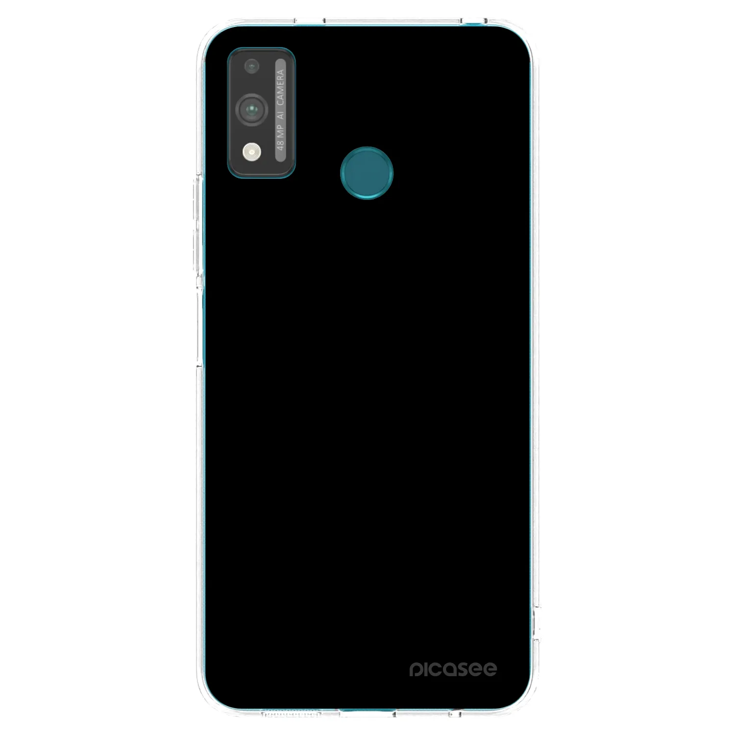 Picasee silikonový průhledný obal pro Honor 9X Lite - Black Bliss
