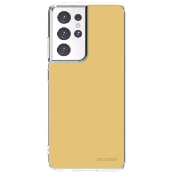 Picasee silikonový průhledný obal pro Samsung Galaxy S21 Ultra 5G G998B - Canary Crystal