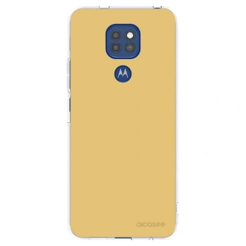 Picasee silikonový průhledný obal pro Motorola Moto G9 Play - Canary Crystal