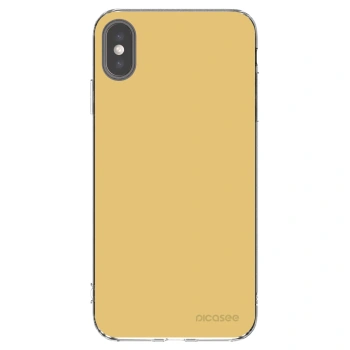Picasee silikonový průhledný obal pro Apple iPhone XS Max - Canary Crystal
