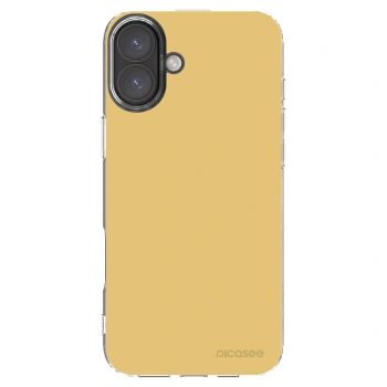 Picasee silikonový průhledný obal pro Apple iPhone 16 Plus - Canary Crystal