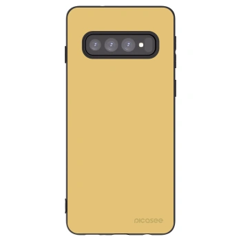Picasee silikonový černý obal pro Samsung Galaxy S10 G973 - Canary Crystal