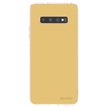 Picasee silikonový průhledný obal pro Samsung Galaxy S10 Plus G975 - Canary Crystal