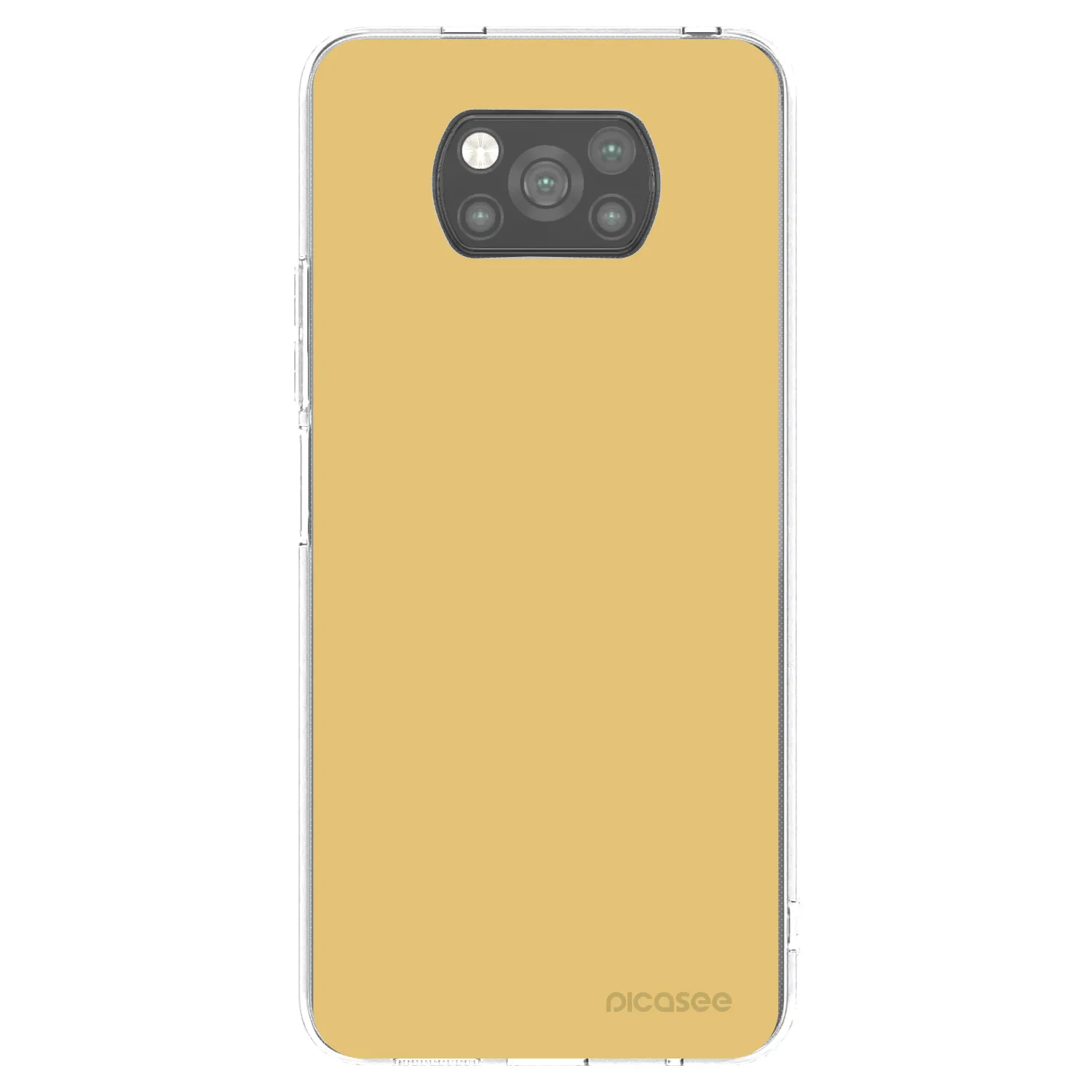 Picasee silikonový černý obal pro Xiaomi Poco X3 - Canary Crystal