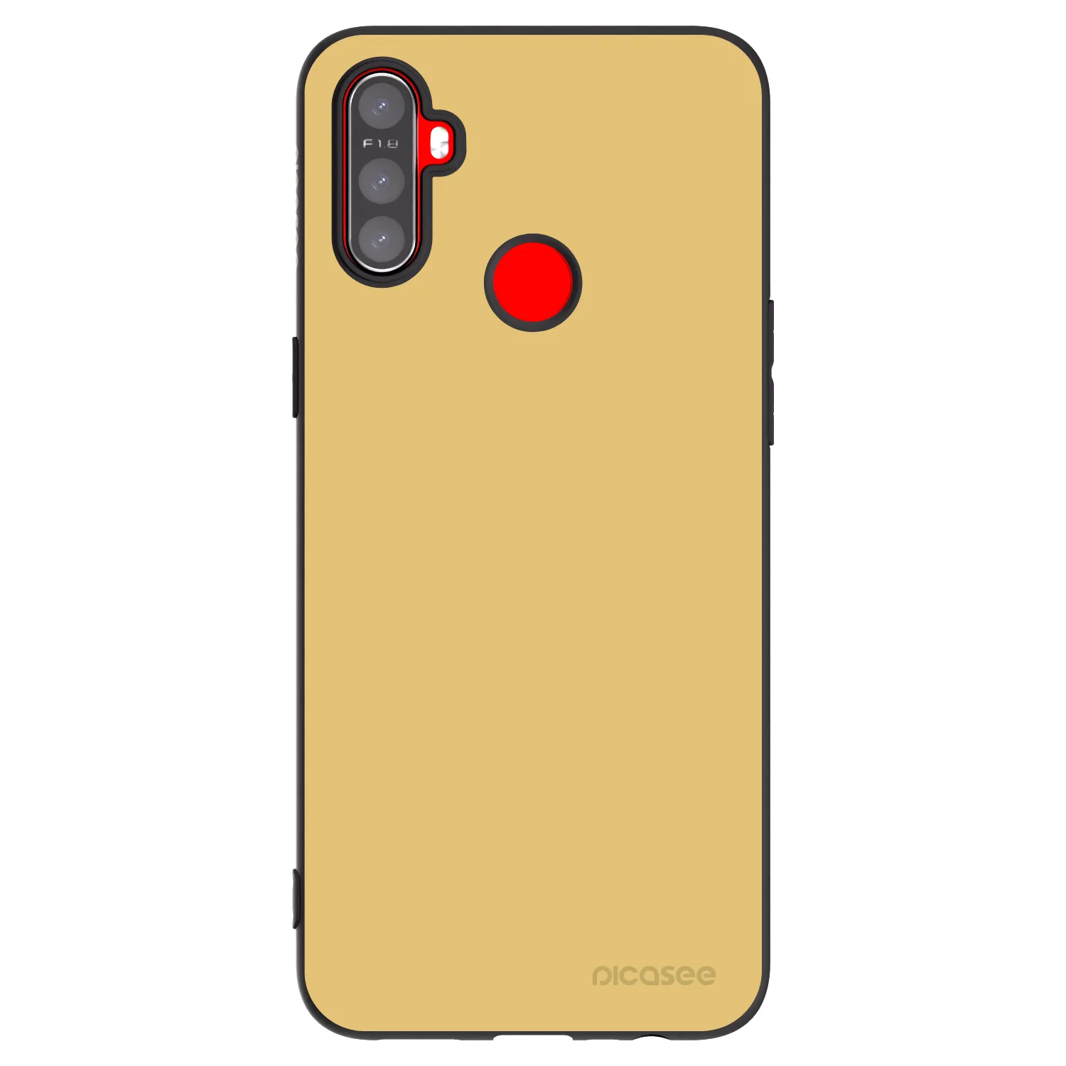 Picasee silikonový černý obal pro Realme C3 - Canary Crystal