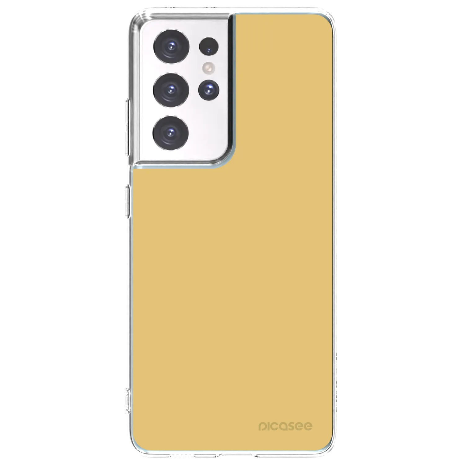 Picasee silikonový průhledný obal pro Samsung Galaxy S21 Ultra 5G G998B - Canary Crystal