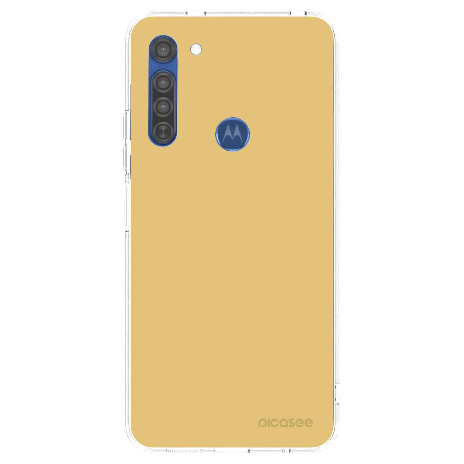 Picasee silikonový průhledný obal pro Motorola Moto G8 - Canary Crystal