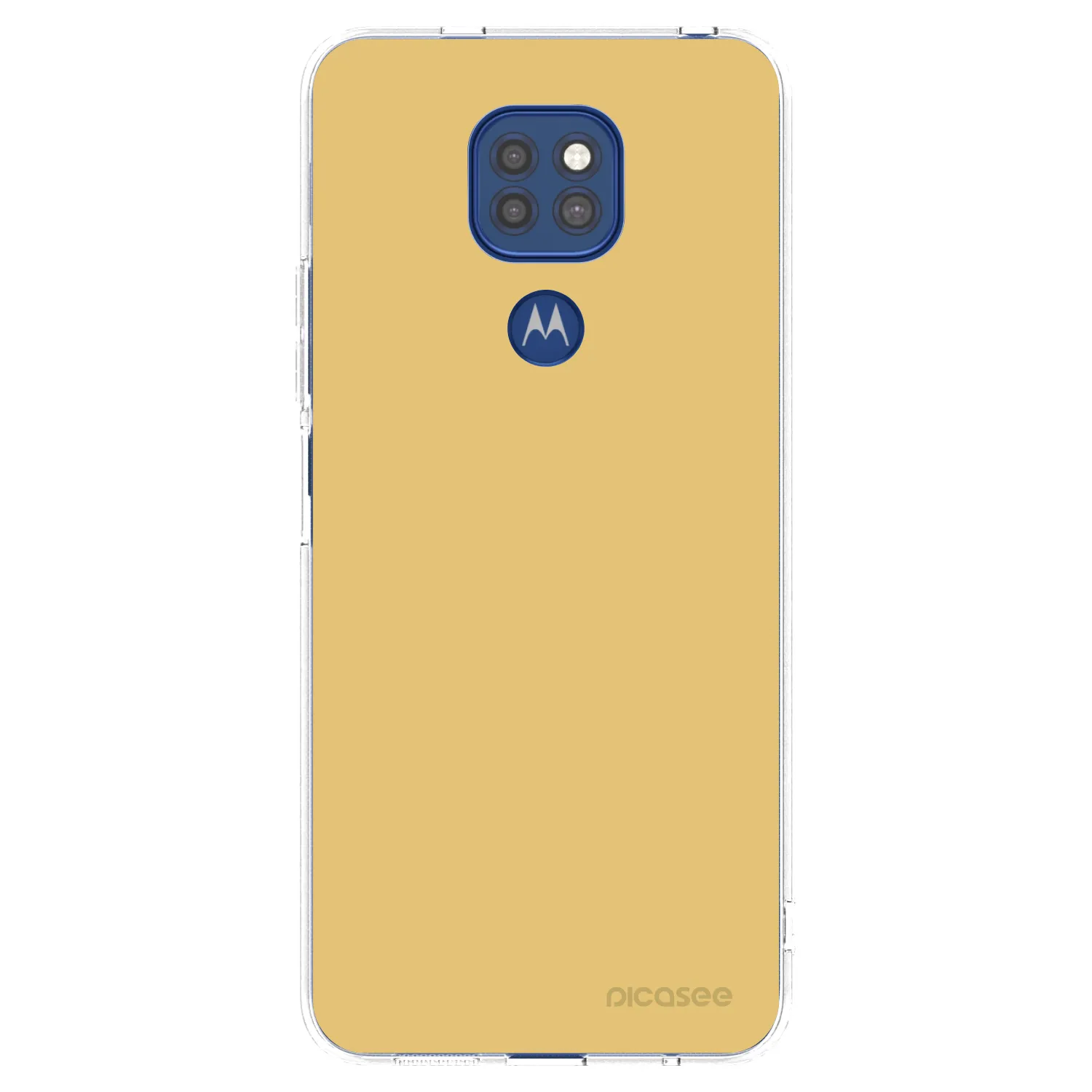 Picasee silikonový průhledný obal pro Motorola Moto G9 Play - Canary Crystal