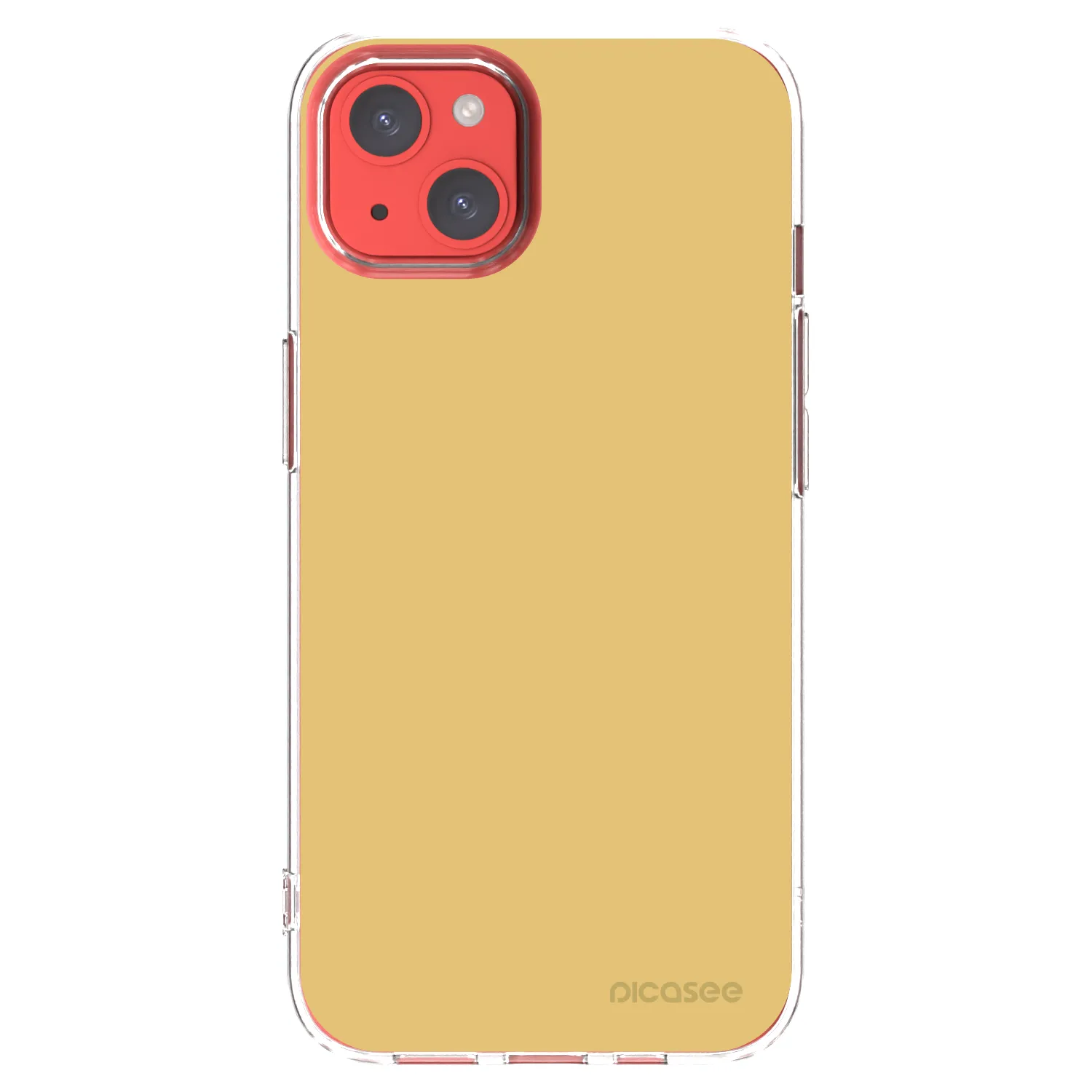 Picasee silikonový průhledný obal pro Apple iPhone 13 - Canary Crystal