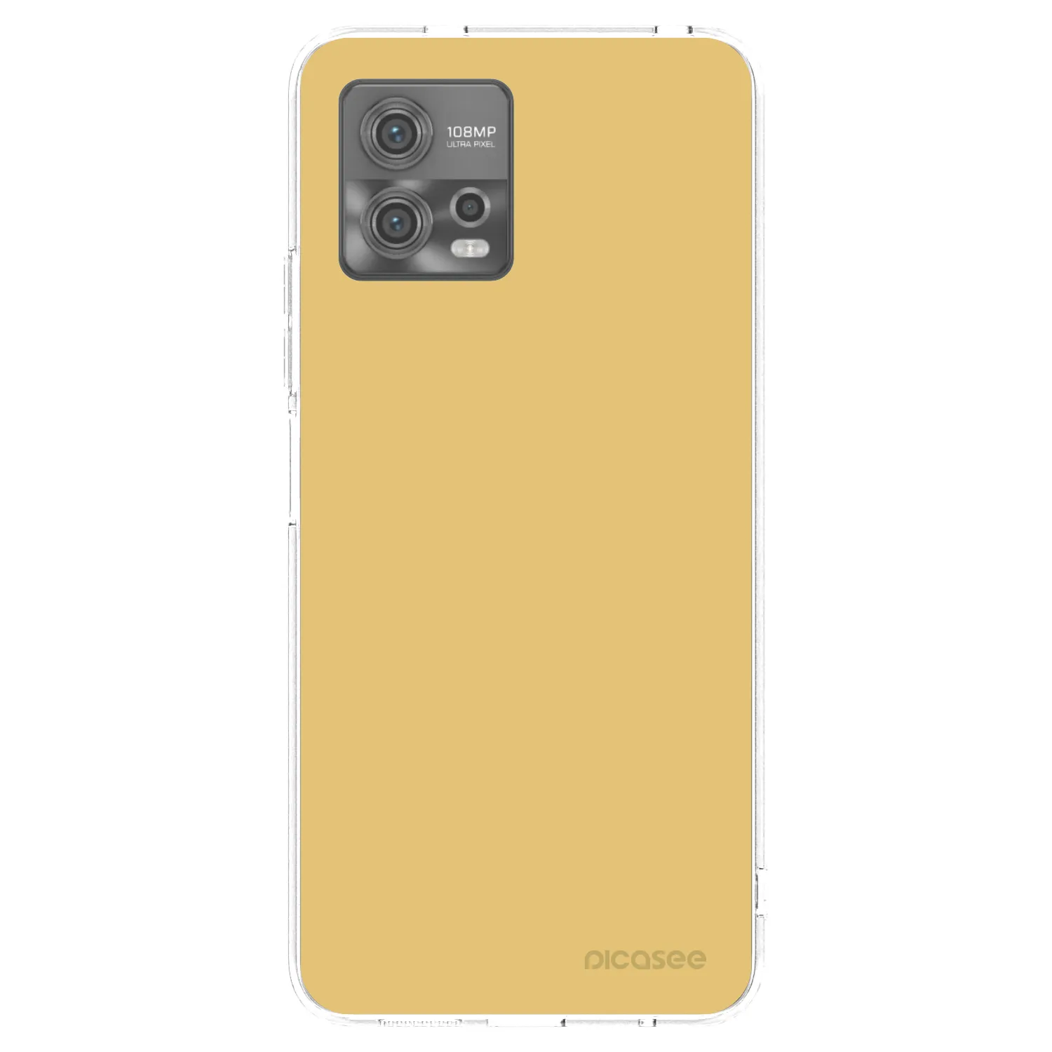 Picasee silikonový průhledný obal pro Motorola Moto G72 - Canary Crystal