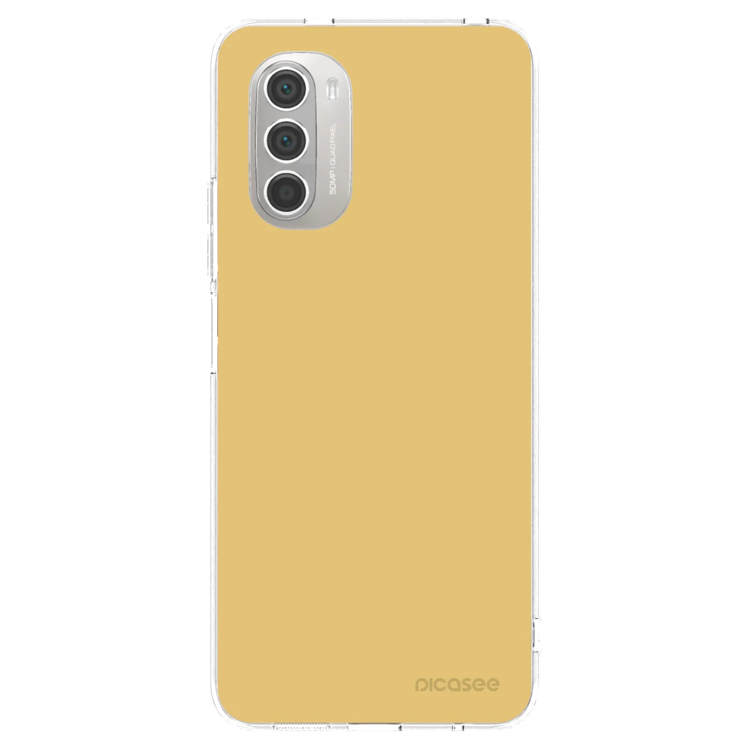 Picasee silikonový průhledný obal pro Motorola Moto G51 - Canary Crystal