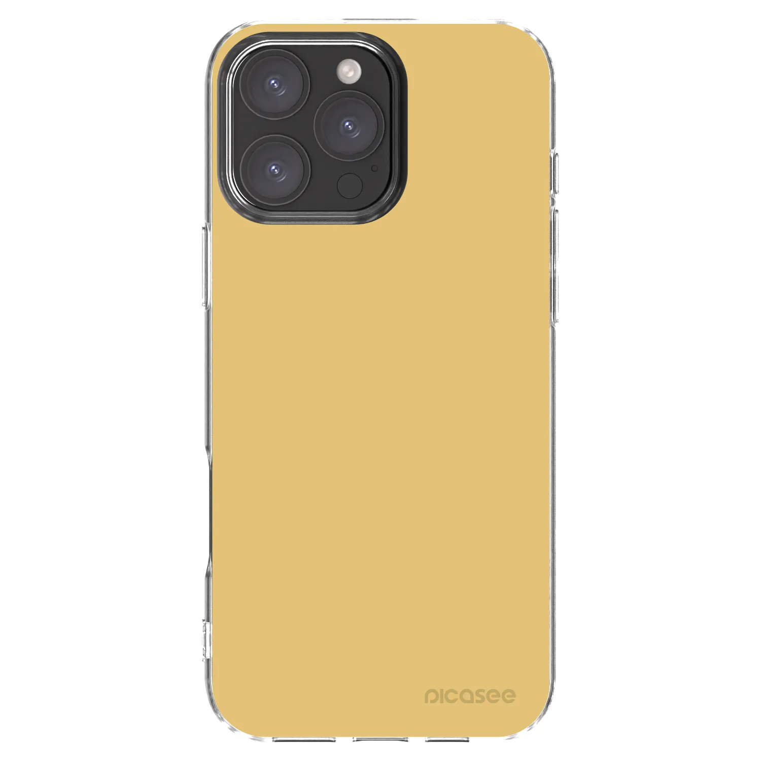 Picasee silikonový průhledný obal pro Apple iPhone 16 Pro Max - Canary Crystal