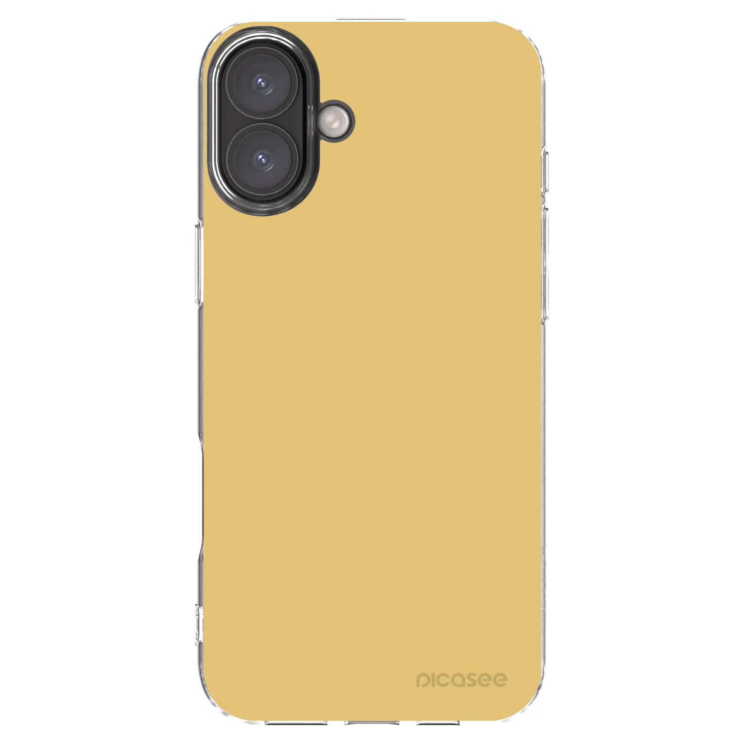 Picasee silikonový průhledný obal pro Apple iPhone 16 Plus - Canary Crystal