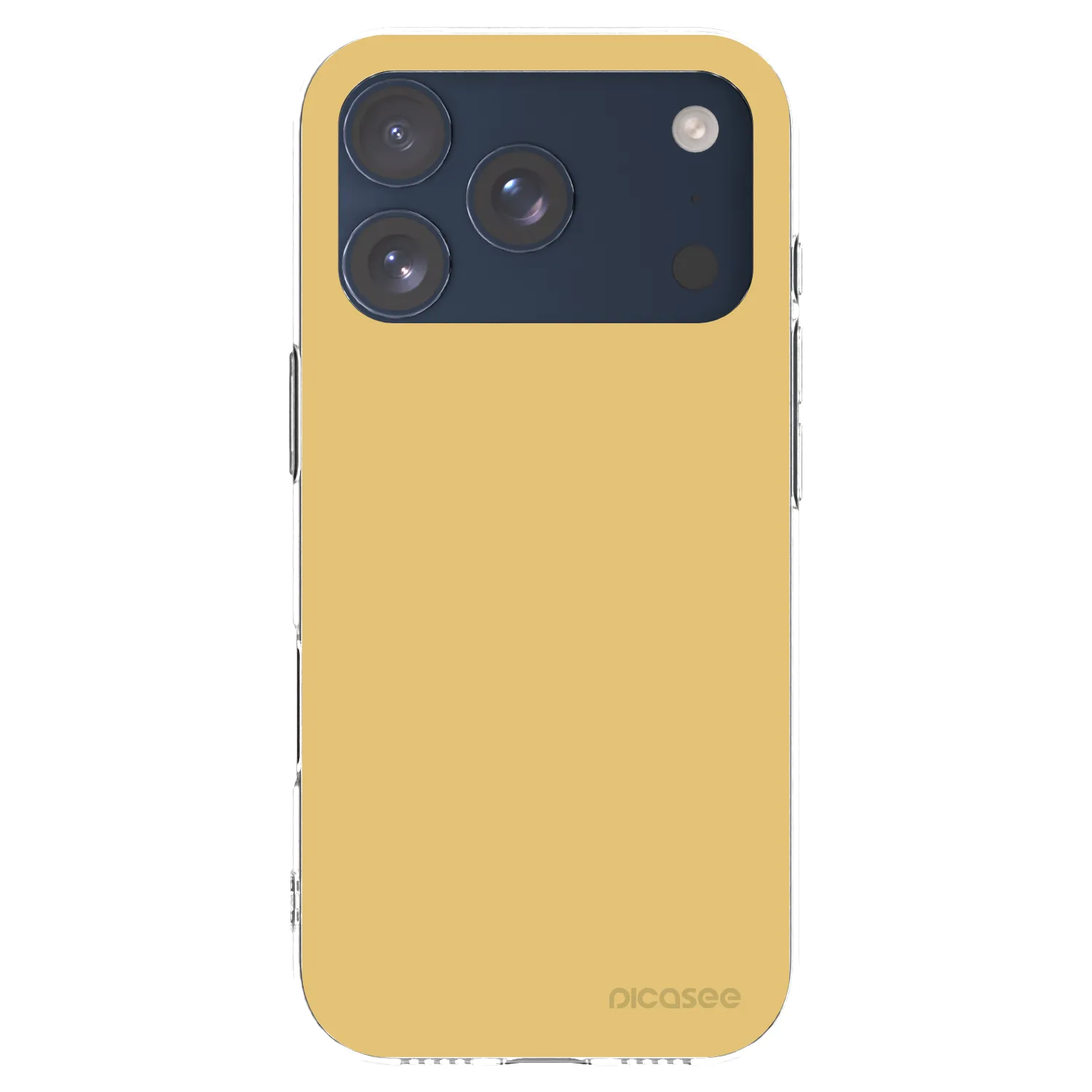 Picasee silikonový průhledný obal pro Apple iPhone 17 Pro - Canary Crystal