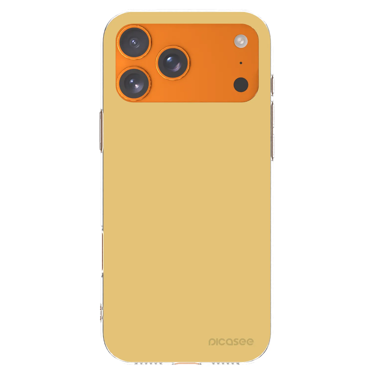 Picasee silikonový průhledný obal pro Apple iPhone 17 Pro Max - Canary Crystal