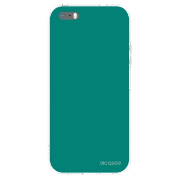 Picasee silikonový průhledný obal pro Apple iPhone 5/5S/SE - Emerald Mist