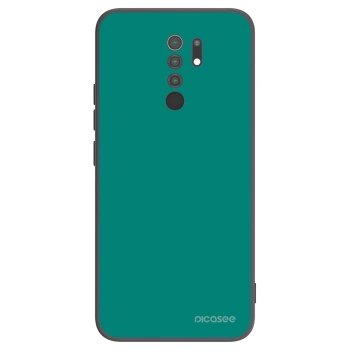 Picasee silikonový černý obal pro Xiaomi Redmi 9 - Emerald Mist
