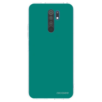 Picasee silikonový průhledný obal pro Xiaomi Redmi 9 - Emerald Mist