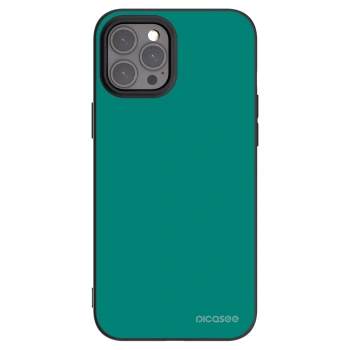 Picasee silikonový černý obal pro Apple iPhone 12 Pro Max - Emerald Mist