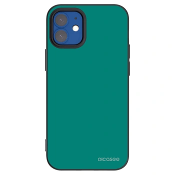 Picasee silikonový černý obal pro Apple iPhone 12 mini - Emerald Mist