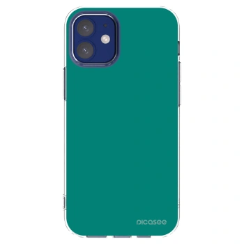 Picasee silikonový průhledný obal pro Apple iPhone 12 mini - Emerald Mist
