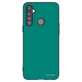 Picasee silikonový černý obal pro Realme 5 - Emerald Mist