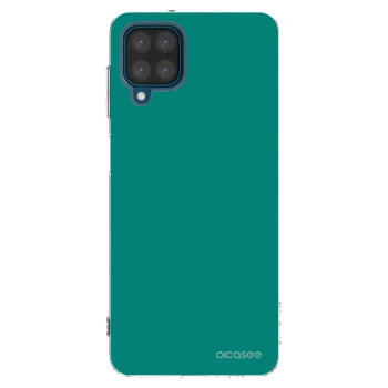 Picasee silikonový průhledný obal pro Samsung Galaxy A12 A125F - Emerald Mist