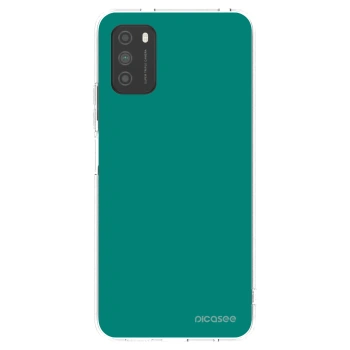 Picasee silikonový průhledný obal pro Xiaomi Poco M3 - Emerald Mist