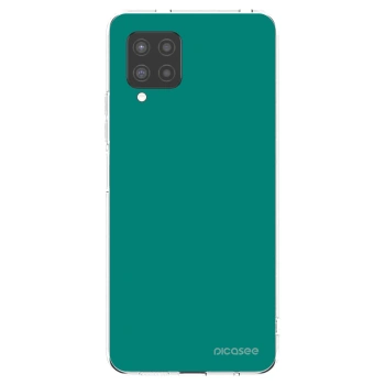 Picasee silikonový průhledný obal pro Samsung Galaxy A42 A426B - Emerald Mist