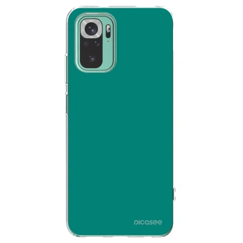 Picasee silikonový průhledný obal pro Xiaomi Redmi Note 10 Pro - Emerald Mist