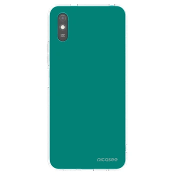 Picasee silikonový průhledný obal pro Xiaomi Redmi 9AT - Emerald Mist