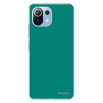 Picasee silikonový průhledný obal pro Xiaomi Mi 11 Lite - Emerald Mist